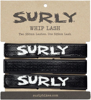Surly Whip Lash Gear Strap Multi-Pack Black EA Rack Strap, Tie, & Bungee
