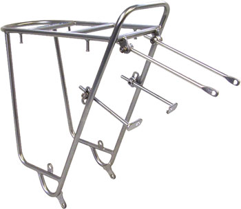 Nitto Mt-Campee Rear Mount Bicycle Rack: Silver EA Rear Mount Rack