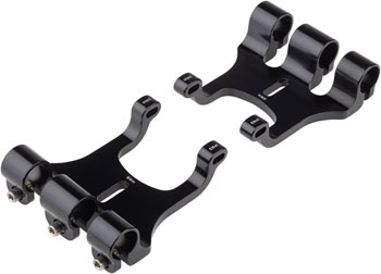 Benno Rail Clamp Set - Compatible With Carry-On, Boost EVO 1-3 (16-19), Black EA Cargo Bike Accessory
