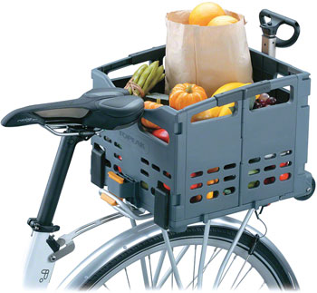 Topeak Trolley Tote MTX Rear folding Basket Black EA Baskets
