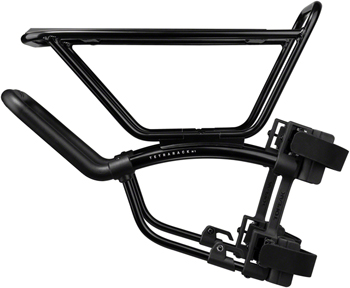 Topeak TetraRack M1 Front Rack for MTB - Fork Blade Strap Mount, Black EA Front Mount Rack
