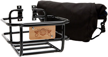 PDW Portland Design Works Takout Basket with Roll-Top Bag Black EA Baskets