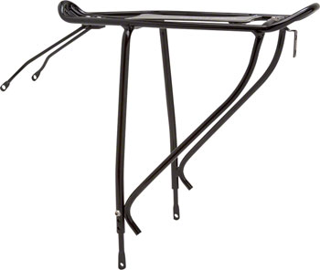 Planet Bike Versa Disc Brake Compatible Rear Rack: Black. Fits up to 29" wheels Black EA Rear Mount Rack