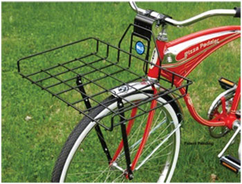 Wald 257 Ewald's Multi-Fit Front Rack: Gloss Black EA Front Mount Rack