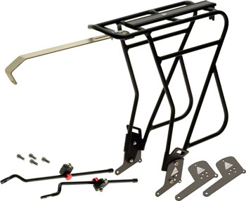Axiom Journey Uni-Fit MK 3 Rear Rack: Aluminum Black EA Rear Mount Rack