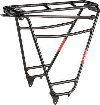 Salsa Alternator Low Deck Rear Rack - Fits Rear Dropout Spacing 135-148mm, Aluminum, Black EA Rear Mount Rack