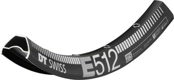 DT Swiss E 512 Rim - 27.5", Disc, Black, 32H Black EA