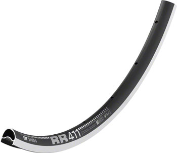 DT Swiss RR 411 Rim - 700, Rim, Black, 32H, Asymmetric Black EA