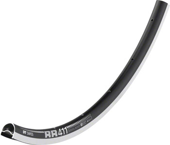DT Swiss RR 411 Rim - 700, Rim, Black, 24H Black EA