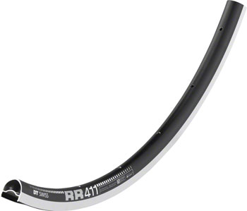 DT Swiss RR 411 Rim - 700, Rim, Black, 20H Black EA