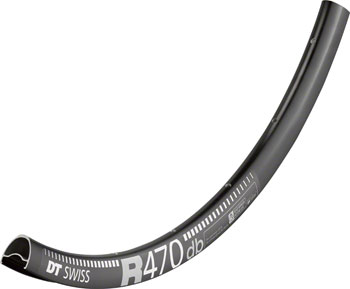 DT Swiss R 470 Rim - 700, Disc, Black, 28H Black EA
