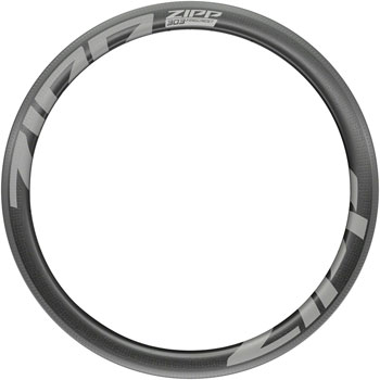 Zipp 303 Firecrest Carbon Rim - 700, Rim Brake, Matte Carbon, 18H, Front Carbon / Black EA