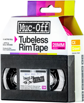 Muc-Off Rim Tape - 10m Roll, 28mm EA Tubeless Tape