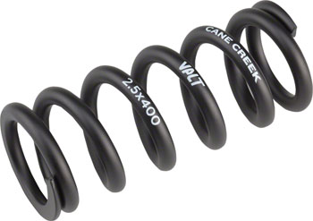 Cane Creek VALT Lightweight Steel Spring for Coil Shock, 2.50"/63mm x 450lbs, Black  EA Rear Shock Spring