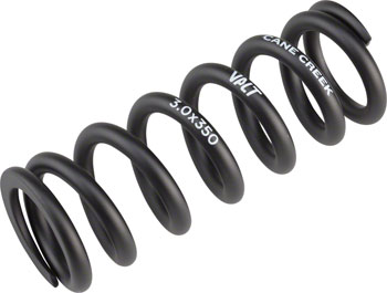 Cane Creek VALT Lightweight Steel Coil Rear Shock Spring, 3.00"/76mm x 350lb, Black EA Rear Shock Spring