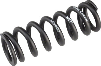 Cane Creek VALT Lightweight Steel Spring for Coil Shock, 3.00"/76mm x 400lbs, Black EA Rear Shock Spring
