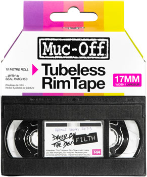 Muc-Off Rim Tape 10m Roll - 17mm, Boxed EA Tubeless Tape