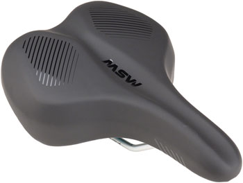 MSW SDL-192 Spin Fitness Saddle - Steel, Black EA Saddles