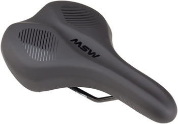 MSW SDL-173 Spin Fitness Saddle - Chromoly, Black EA Saddles