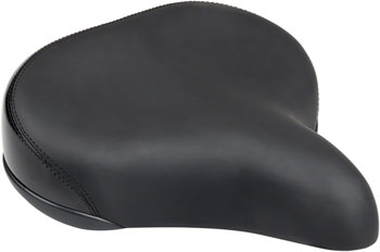 MSW Cruiser Saddle - Memory Foam, Soft Touch Cover, Steel, Black EA Saddles