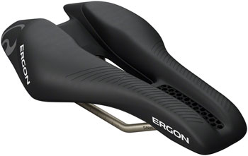 Ergon SR Triathlon Saddle - Womens, Black, Front Black EA Saddles