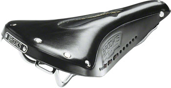 Brooks B17 Carved Saddle - Steel, Black, Men's Black EA Saddles
