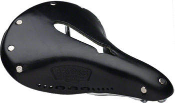 Brooks B17 Carved Saddle - Steel, Black, Women's Black EA Saddles