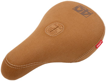 Odyssey 40th Anniversary BMX Seat - Pivotal, Fat, Brown Canvas Brown Suede EA Saddles