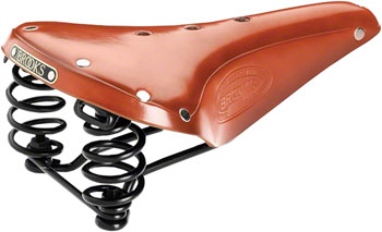 Brooks Flyer Saddle - Steel, Honey, Men's Honey EA Saddles