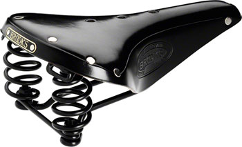 Brooks Flyer Saddle - Steel, Black, Men's Black EA Saddles