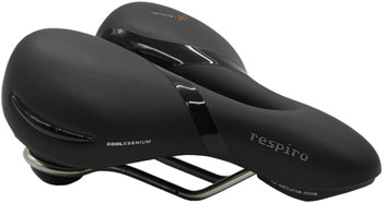 Selle Royal Respiro Stracciatella Saddle - Steel, Black, Relaxed Black EA Saddles