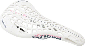 Tioga D-Spyder BMX Seat - Chromoly, White EA Saddles