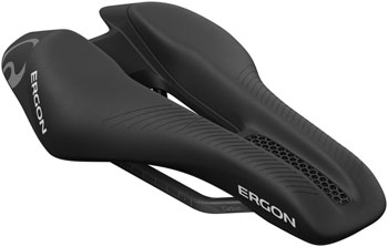 Ergon SR Tri Pro Carbon Saddle - Carbon, Black, Women's, Front Black EA Saddles