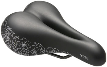 Terry Cite X Gel Saddle - Steel, Flower, Women's Black/Flower EA Saddles