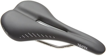 Terry Raven Ti Gel Saddle - Titanium, Black EA Saddles