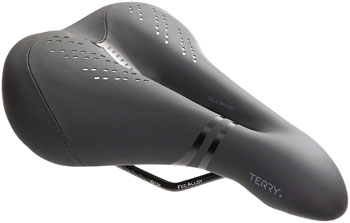 Terry Liberator Y Gel Saddle - Steel, Black, Men's, Italia Screen-print Black EA Saddles