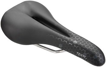 Terry Fly Ti Gel Saddle - Titanium, Black/Gray, Men's Black/Gray EA Saddles
