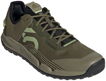 Five Ten Trailcross LT Flat Shoes - Men's, Focus Olive/Pulse Lime/Orbit Green, 9.5 Focus Olive/Pulse Lime/Orbit Green PAA Flat Pedal Shoes