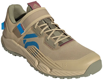 Five Ten Trailcross Mountain Clipless Shoes - Men's, Beige Tone/Blue Rush/Orbit Green, 11.5 Beige Tone/Blue Rush/Orbit Green PAA Mountain Biking Shoes