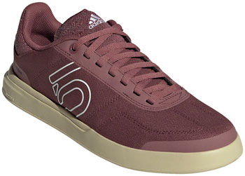 Five Ten Sleuth DLX Canvas Flat Shoes - Women's, Quiet Crimson/FTWR White/Sandy Beige, 6.5 Quiet Crimson/FTWR White/Sandy Beige PAA Flat Pedal Shoes