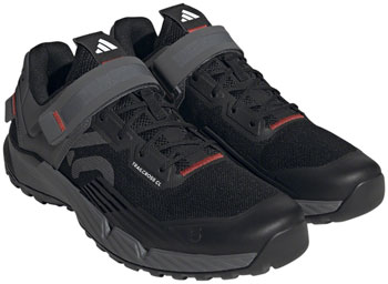 Five Ten Trailcross Mountain Clipless Shoes - Men's, Core Black/Gray Three/Red, 11.5 Core Black/Gray Three/Red PAA Mountain Biking Shoes