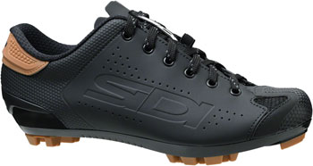 SIDI Dust Shoelace Mountain Clipless Shoes - Black, 46 Black EA Mountain Biking Shoes