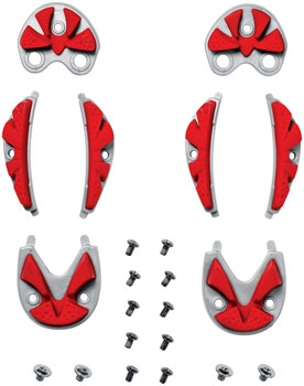 SIDI SRS Carbon Ground Inserts - Red, 45-48 EA Shoe Parts