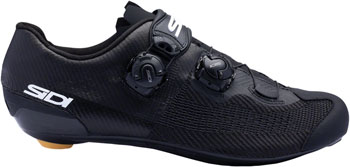 SIDI Genius 10 Knit Road Shoes - Black, 45.5 Black PAA Road Cycling Shoes