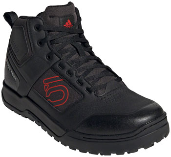Five Ten Impact Pro Mid Flat Shoes - Men's, Core Black/Red/Core Black, 9.5 Core Black/Red/Core Black PAA Flat Pedal Shoes