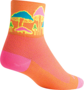 SockGuy Classic Trippin Socks - 3", Orange, Large/X-Large Orange PAA Socks