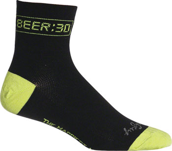 SockGuy Classic Beer:30 Socks - 3", Black, Large/X-Large Black PAA Socks