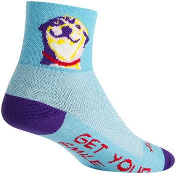 SockGuy Classic Grin Socks - 3", Blue, Large/X-Large Blue PAA Socks