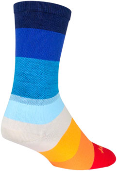 SockGuy Crew 70's Socks - 6", Blue, Small/Medium Blue PAA Socks