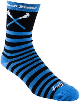 Park Tool SOX-6 Cycling Socks - Black/Blue, Small/Medium Blue EA Socks